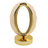 Gemstone chip Oval Lamp Gold Base cold/ warm / natural  USB cable Lamp
