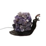 Gemstone chip Snail Lamp copper Base cold light USB cable Lamp