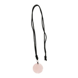 Rose quartz/tiger eye/black agate /amethyst/fluorite gemstone round flat tree texture pendant