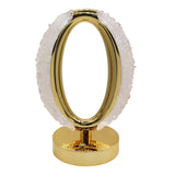 Gemstone chip Oval Lamp Gold Base cold/ warm / natural  USB cable Lamp