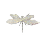 Quartz & Black Kaynite Dragonfly ornaments with electroplated painted metal frame S/ M size