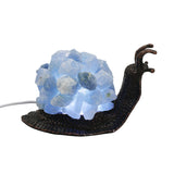 Gemstone chip Snail Lamp copper Base cold light USB cable Lamp