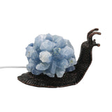 Gemstone chip Snail Lamp copper Base cold light USB cable Lamp