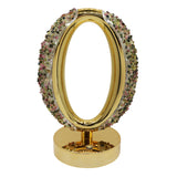 Gemstone chip Oval Lamp Gold Base cold/ warm / natural  USB cable Lamp