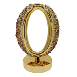 Gemstone chip Oval Lamp Gold Base cold/ warm / natural  USB cable Lamp