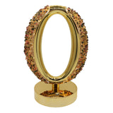 Gemstone chip Oval Lamp Gold Base cold/ warm / natural  USB cable Lamp