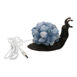 Gemstone chip Snail Lamp copper Base cold light USB cable Lamp