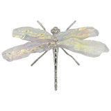 Quartz & Black Kaynite Dragonfly ornaments with electroplated painted metal frame S/ M size