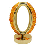 Gemstone chip Oval Lamp Gold Base cold/ warm / natural  USB cable Lamp