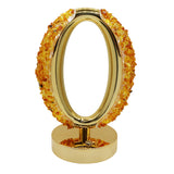 Gemstone chip Oval Lamp Gold Base cold/ warm / natural  USB cable Lamp