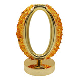 Gemstone chip Oval Lamp Gold Base cold/ warm / natural  USB cable Lamp