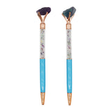 Multi gemstone Pens Tiger eye/Flourite/Citrine/Rose Quartz/Lapis/Black agate/Amethyst/Pyrite