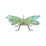 Quartz & Black Kaynite Dragonfly ornaments with electroplated painted metal frame S/ M size