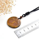 Set of Two Labradorite Tree of Life Medallions