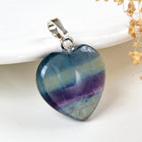 Gemstone Heart Pendants, Small Size, PND4125XX