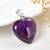 Gemstone Heart Pendants, Small Size, PND4125XX