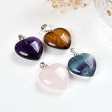 Gemstone Heart Pendants, Small Size, PND4125XX