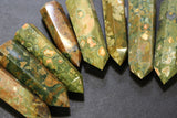 Rainforest Jasper Points 1 lb Wholesale Lot Natural Crystal Tower Energy
