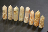 Flower Agate Points 1 lb Wholesale Lots Natural Polished Towers Obelisk Energy