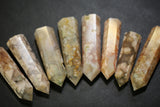 Flower Agate Points 1 lb Wholesale Lots Natural Polished Towers Obelisk Energy