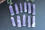 Lepidolite Tower Point 2 lb Wholesale Lot Bulk Natural Gemstone