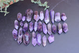 Chevron Amethyst Crystal Point Double Terminated 1 lb Wholesale Bulk Lot
