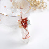 Rock Crystal Pendant Gemstone Copper Plated Wire Tree Design, PND6002XX