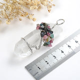 Rock Crystal Pendant Gemstone Copper Plated Wire Tree Design, PND6002XX