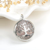 Gemstone Round Locket Pendant Rhodium Plated Copper Designs, PND4040XX
