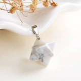 Gemstone Merkaba Star Pendants Or Pendulums, Small Size, PND4134XX