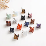 Gemstone Merkaba Star Pendants Or Pendulums, Small Size, PND4134XX