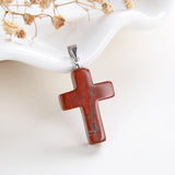 Gemstone Cross Pendants, Small Size, PND4118XX