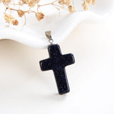 Gemstone Cross Pendants, Small Size, PND4118XX