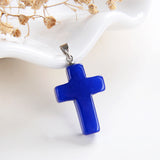 Gemstone Cross Pendants, Small Size, PND4118XX