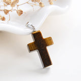 Gemstone Cross Pendants, Small Size, PND4118XX