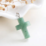 Gemstone Cross Pendants, Small Size, PND4118XX