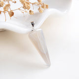 Gemstone Thin&Long Angular Cone Pendants Or Pendulums, Big Size, PND4119XX