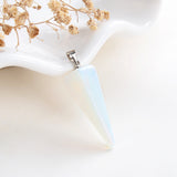 Gemstone Thin&Long Angular Cone Pendants Or Pendulums, Big Size, PND4119XX