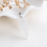 Gemstone Thin&Long Angular Cone Pendants Or Pendulums, Big Size, PND4119XX