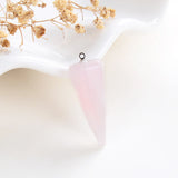 Gemstone Thin&Long Angular Cone Pendants Or Pendulums, Big Size, PND4119XX