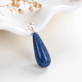 Gemstone Teardrop Round Pendants, Small Size, PND4137XX