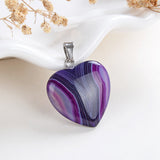 Gemstone Heart Pendants, PND4122XX