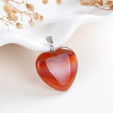 Gemstone Heart Pendants, PND4122XX