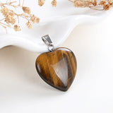 Gemstone Heart Pendants, PND4122XX