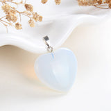 Gemstone Heart Pendants, PND4122XX