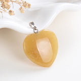 Gemstone Heart Pendants, PND4122XX