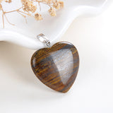 Gemstone Heart Pendants, PND4122XX