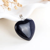 Gemstone Heart Pendants, PND4122XX