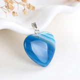 Gemstone Heart Pendants, PND4122XX