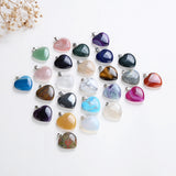 Gemstone Heart Pendants, PND4122XX